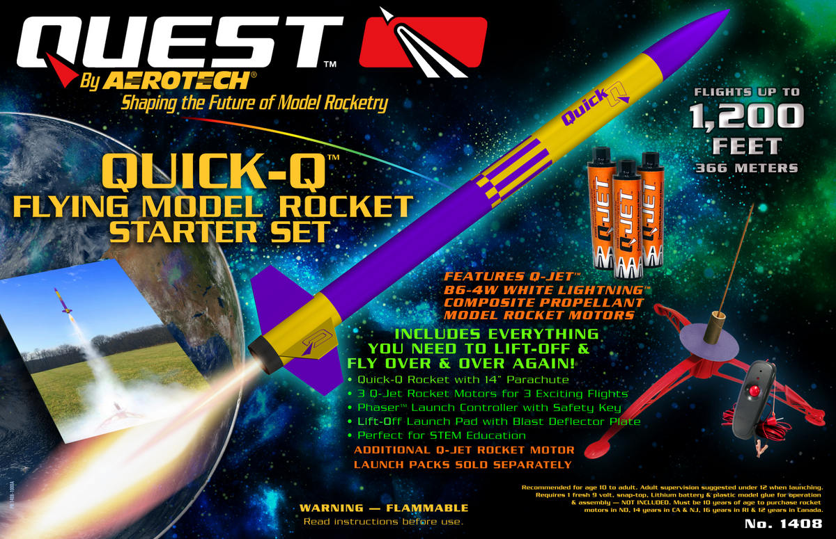 Quest Q-Jet™ E35-8W White Lightning Complete 2-Motor Launch Pack