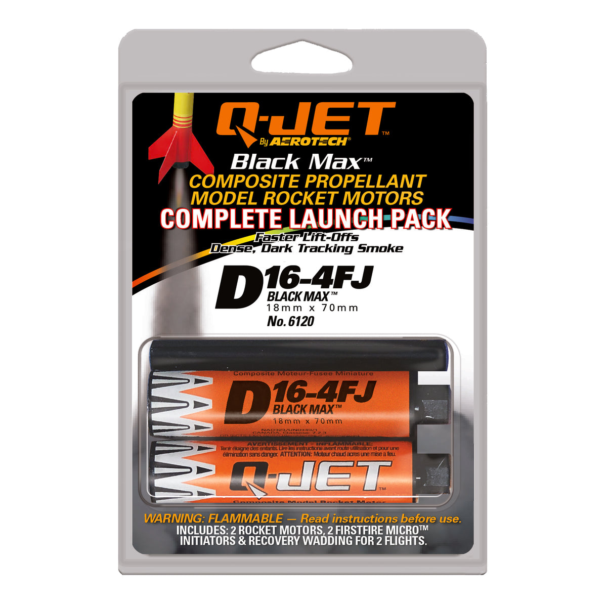Quest Q-Jet™ D16-4FJ Black Max Complete 2-Motor Launch Pack