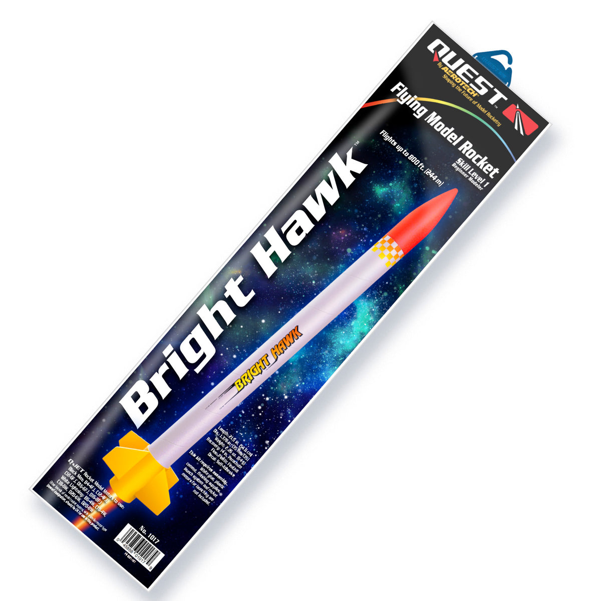 Quest Bright Hawk Model Rocket Kit Q1017 AeroTech/Quest Division, RCS Rocket Motor