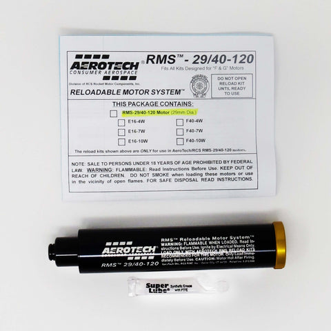 AeroTech RMS-29/100 Complete Motor Hardware Set - 2910M – AeroTech/Quest  Division, RCS Rocket Motor Components, Inc