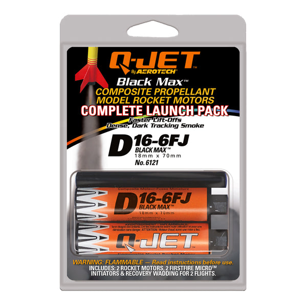 Quest Q-Jet™ D16-6FJ Black Max Complete 2-Motor Launch Pack