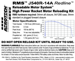 AeroTech J540R-14A RMS-54/1280 Reload Kit (1 Pack) - 105414